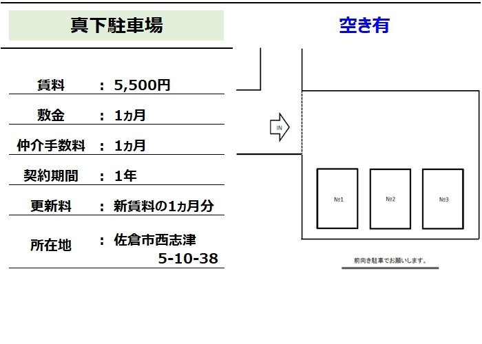 真下駐車場【空き有】